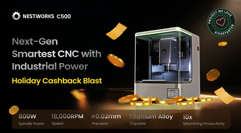 NestWorks C500 - Next-Gen Smartest CNC with Industrial Power