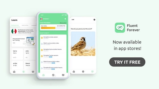 Fluent Forever, The App: Learn to *Think* in Any Language