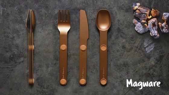 Magware Magnetic Flatware: End Single-Use Plastics