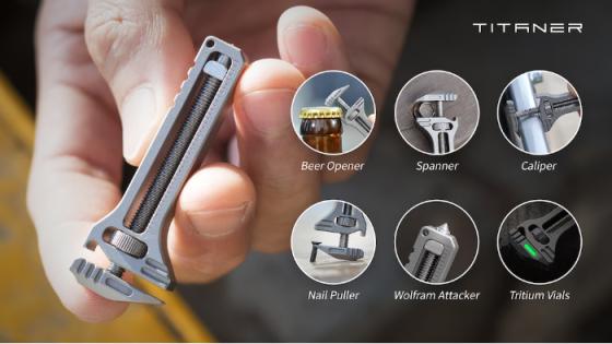 TiSpanner: a Compact Titanium Multitool always within reach