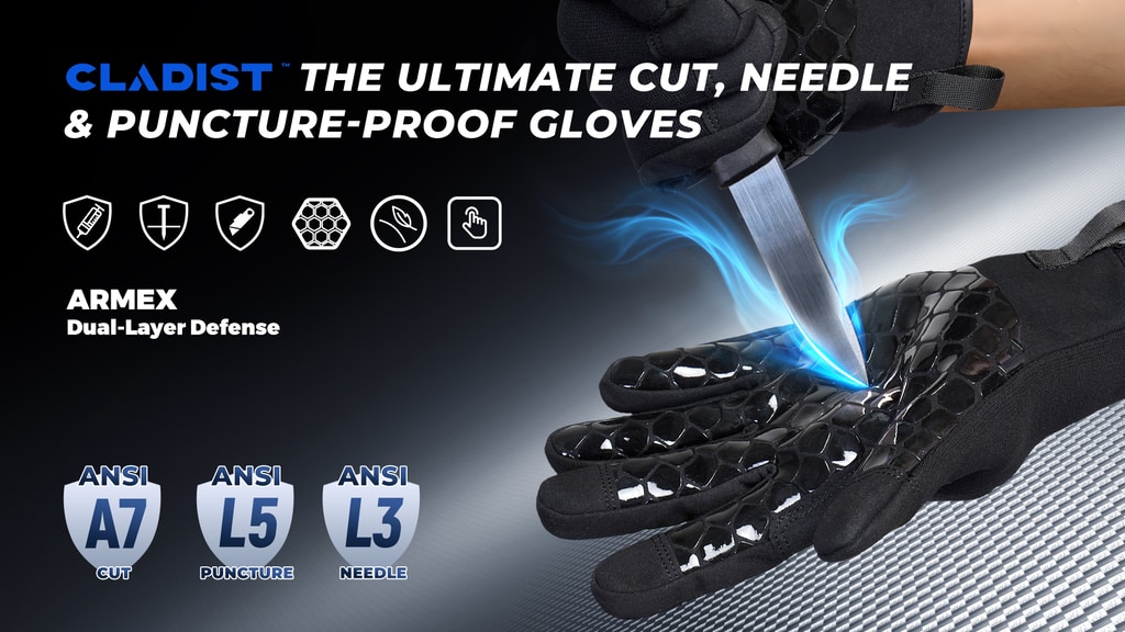 CLADIST: The Ultimate Cut, Needle & Puncture-Proof Gloves