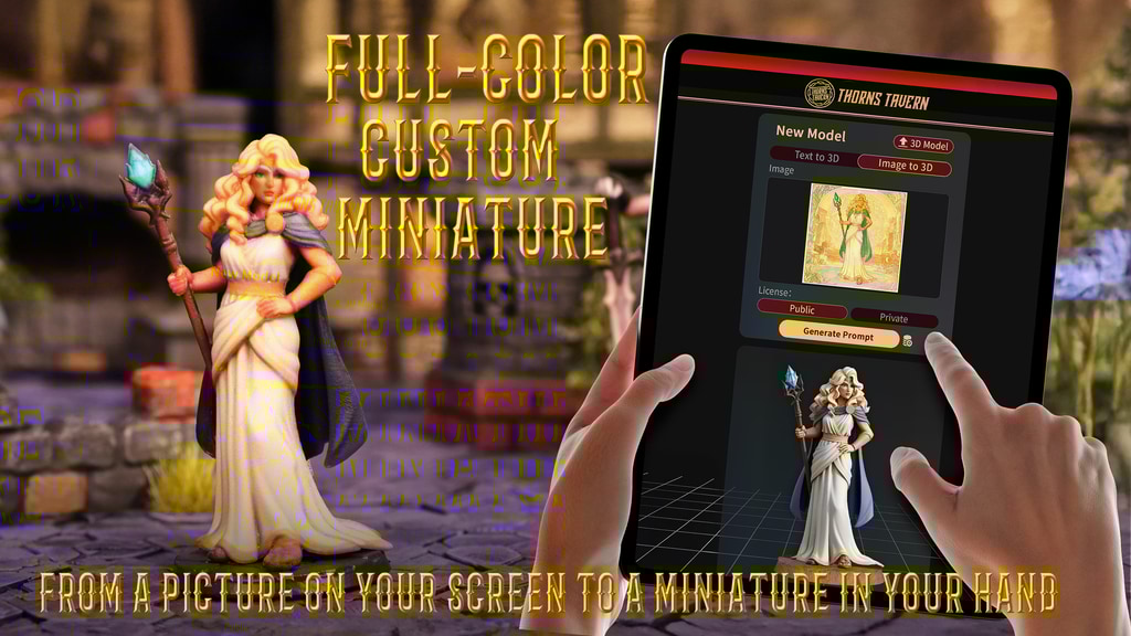 Thorns Tavern: Ideas to Full-color Custom Miniatures