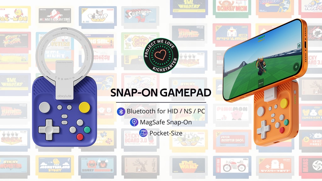 abxylute M4 Snap-On Phone Controller for Anytime Pocket Play