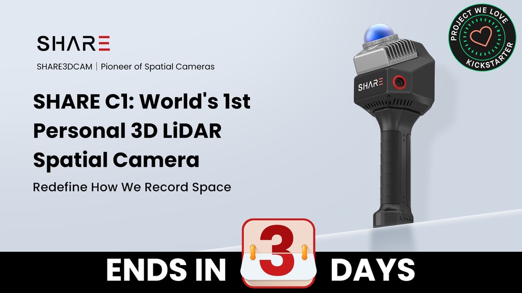 SHARE C1 — World’s 1st Personal 3D LiDAR Spatial Camera