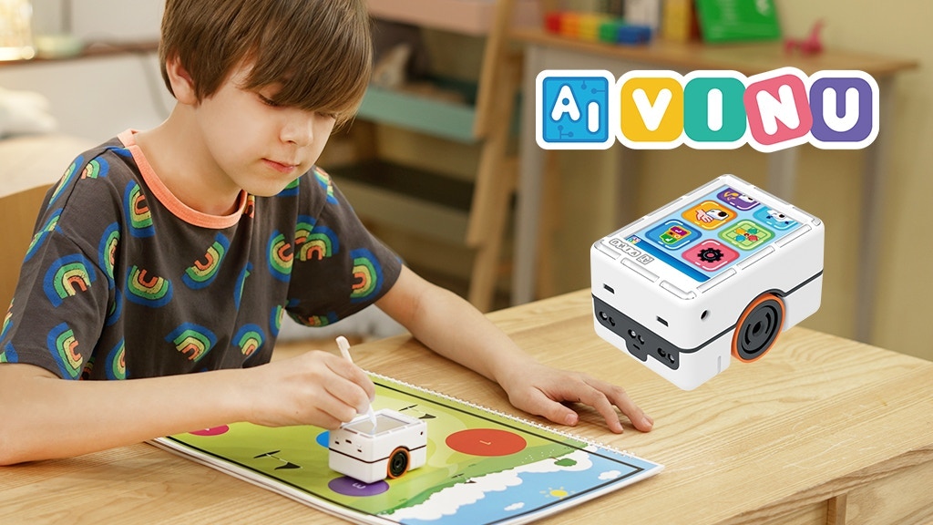 AI VINU: The World’s First Unplugged LCD Coding Robot 